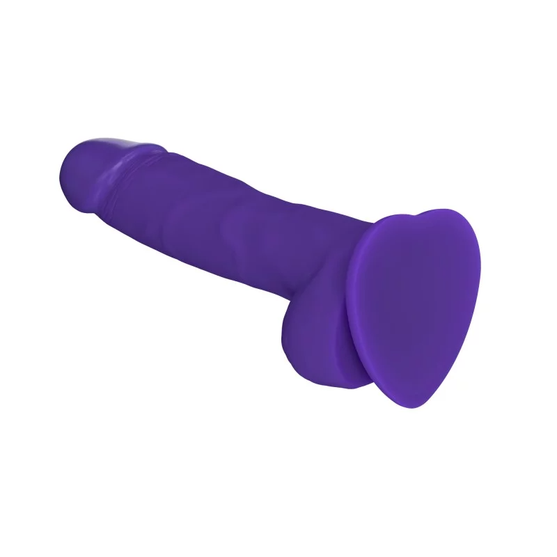 SOFT REALISTIC DILDO PURPLE - L