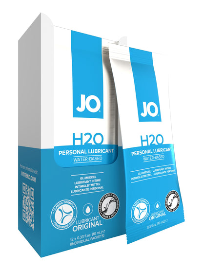 JO H2O Foil Display Box - Original - Lubricant 0.34 floz / 10 mL